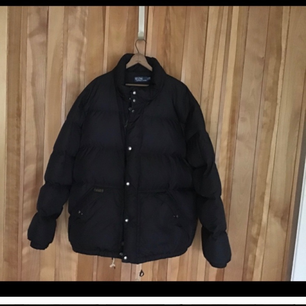 Ralph Lauren and company black puffer coat